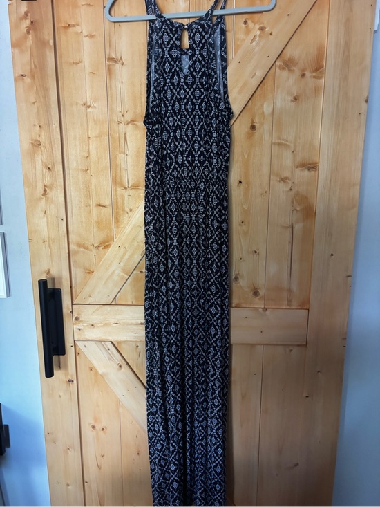 Dresses & Skirts - PAPERMOON Navy & White Diamond/Medallion Geometric Halter Maxi Dress - Size M